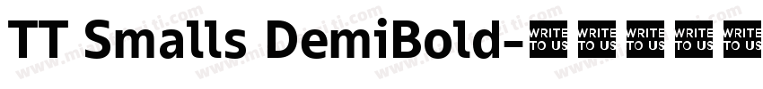 TT Smalls DemiBold字体转换